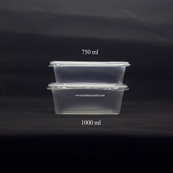 Kotak Makan / Thinwall / Box Plastik / Food Container  Plastik Tahan Panas TP 1000 mL