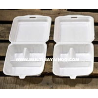 Styrofoam Lunch Box with partition